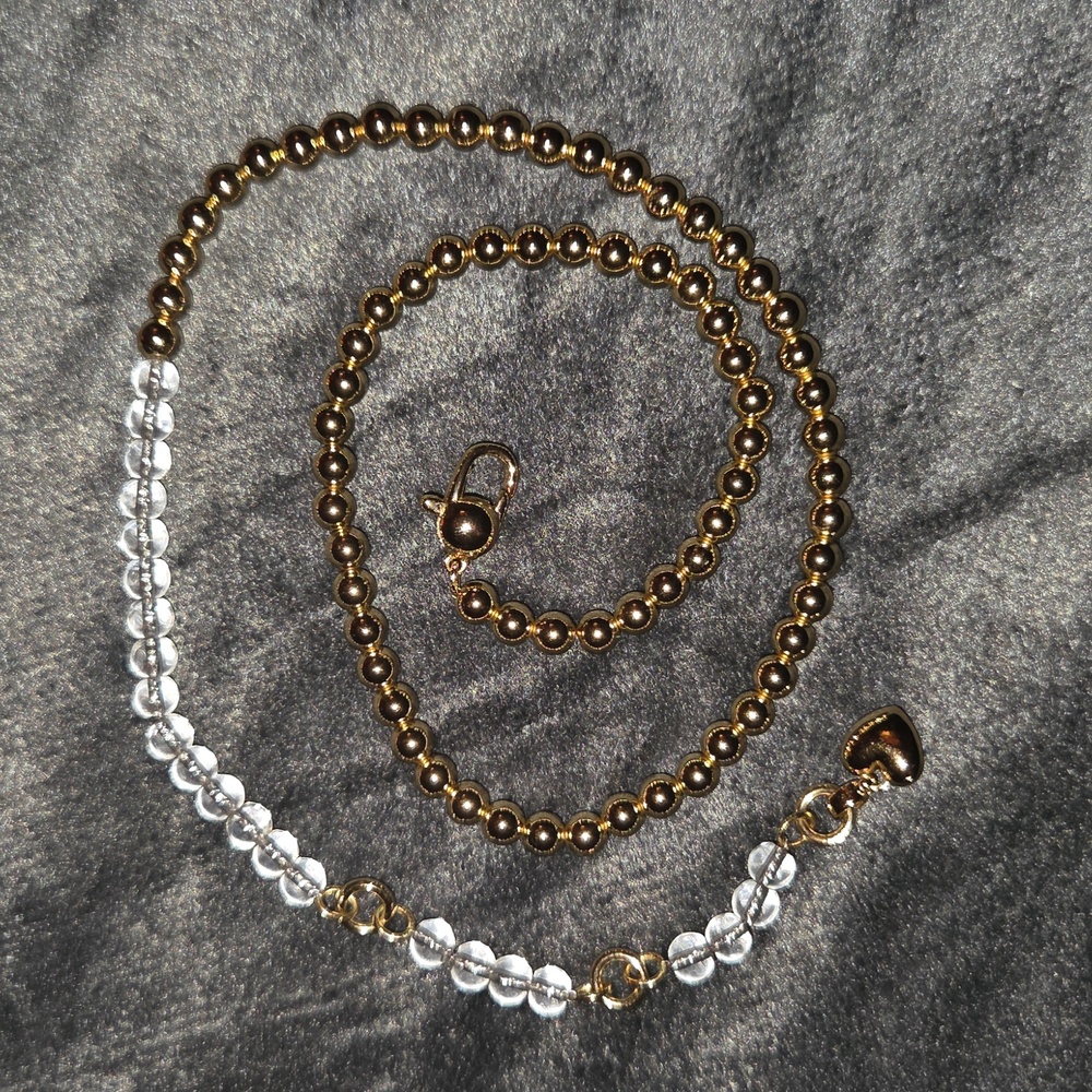 Jenny Bird Gold and Glass Beaded Choker